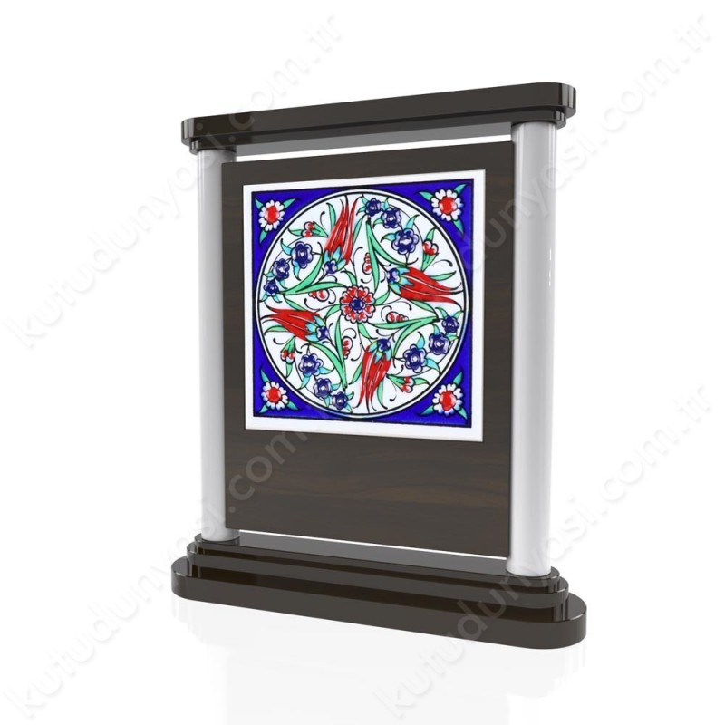CP 107 Wooden Award With Ceramic Glaze