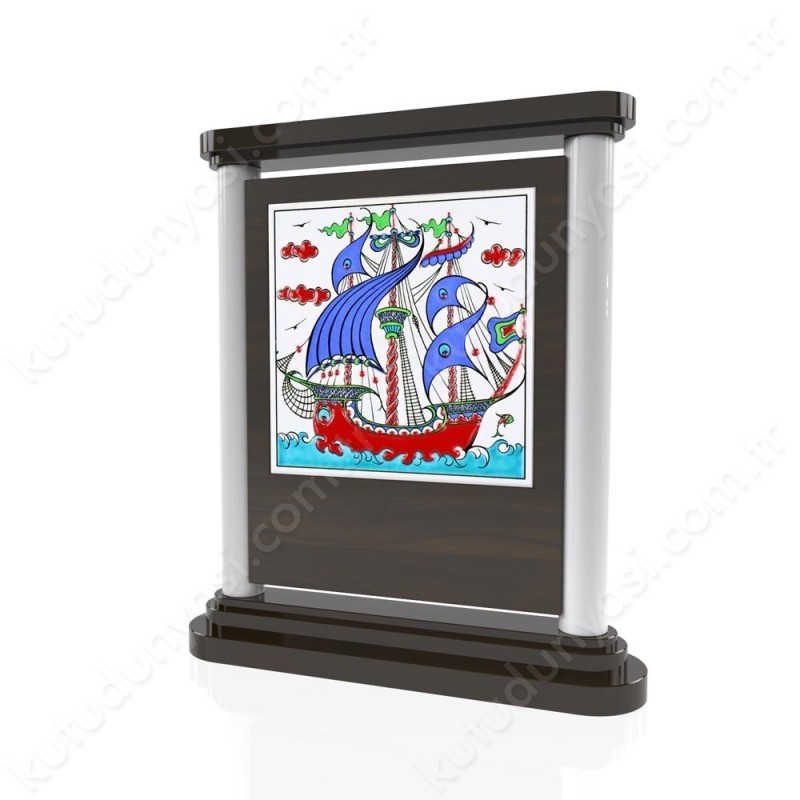 CP 107 Wooden Award With Ceramic Glaze