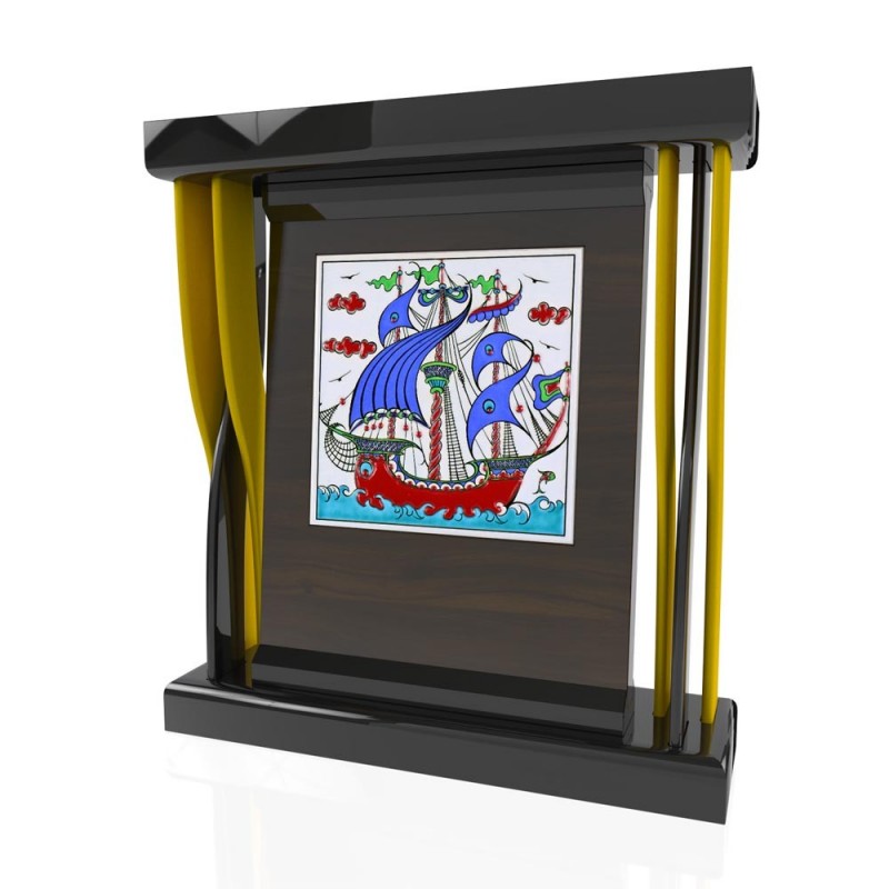 CP 112 Wooden Award With Ceramic Glaze