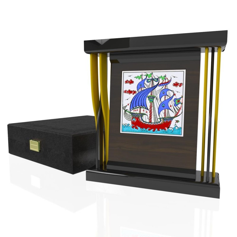 CP 112 Wooden Award With Ceramic Glaze