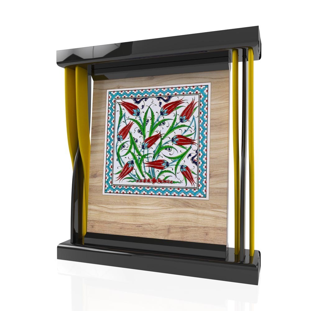 CP 114 Wooden Award With Ceramic Glaze