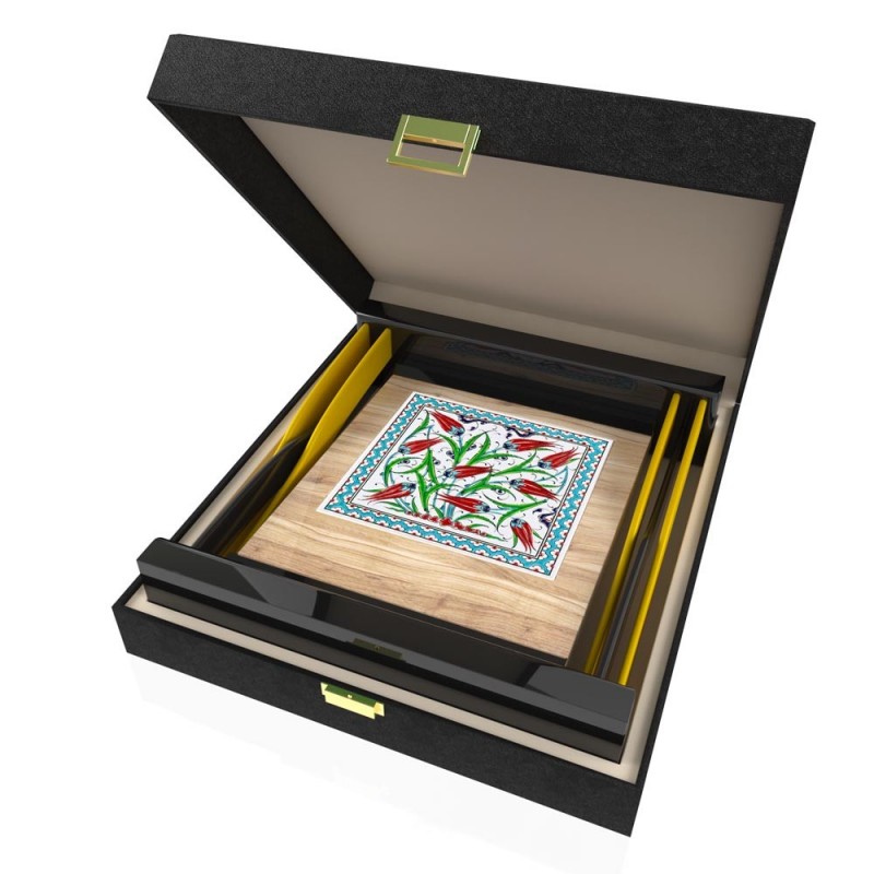 CP 114 Wooden Award With Ceramic Glaze