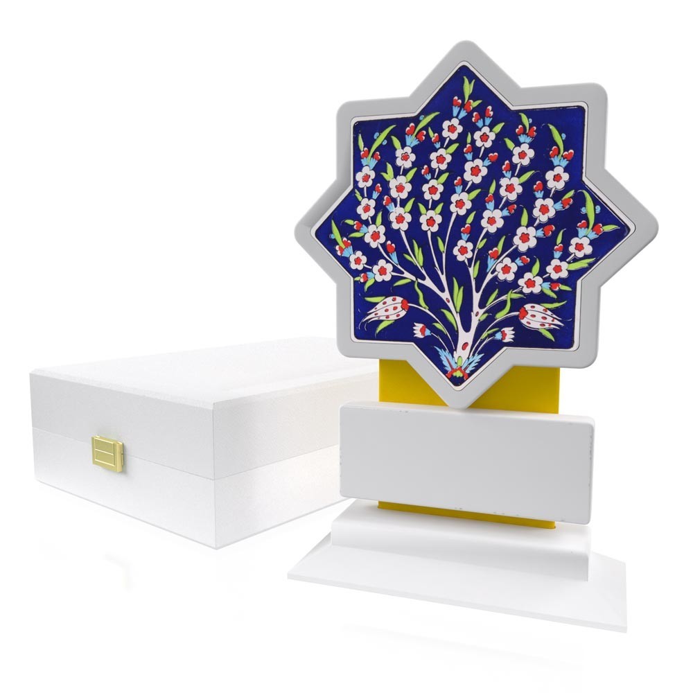 CP 123 Wooden Award With Ceramic Glaze