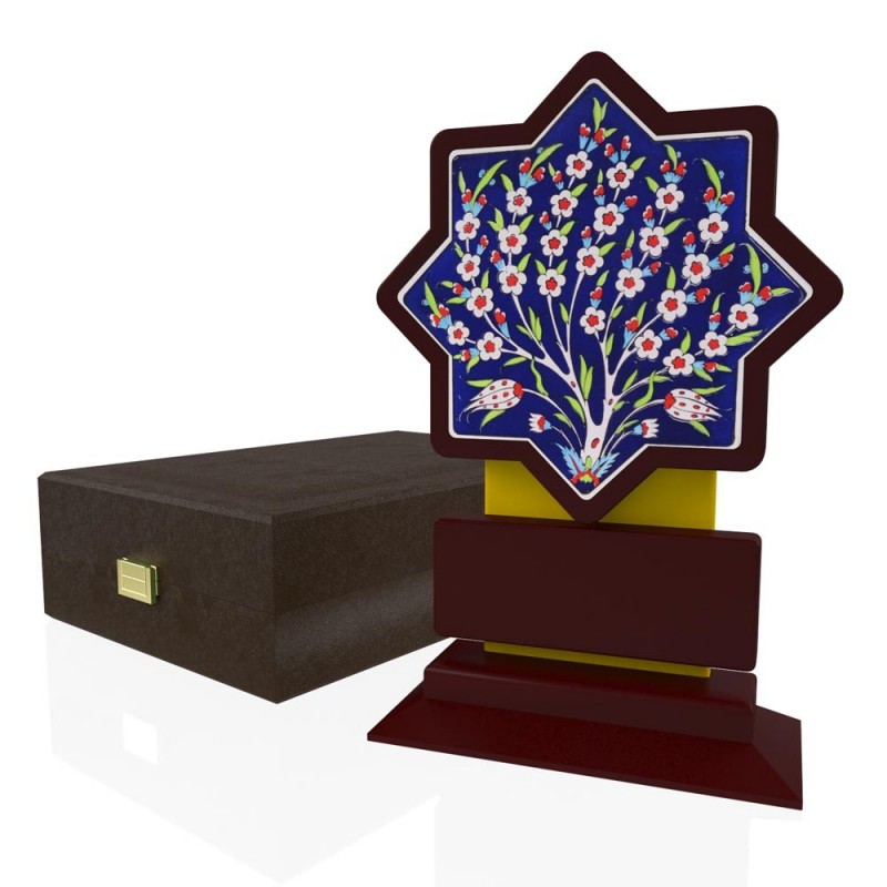CP 123 Wooden Award With Ceramic Glaze