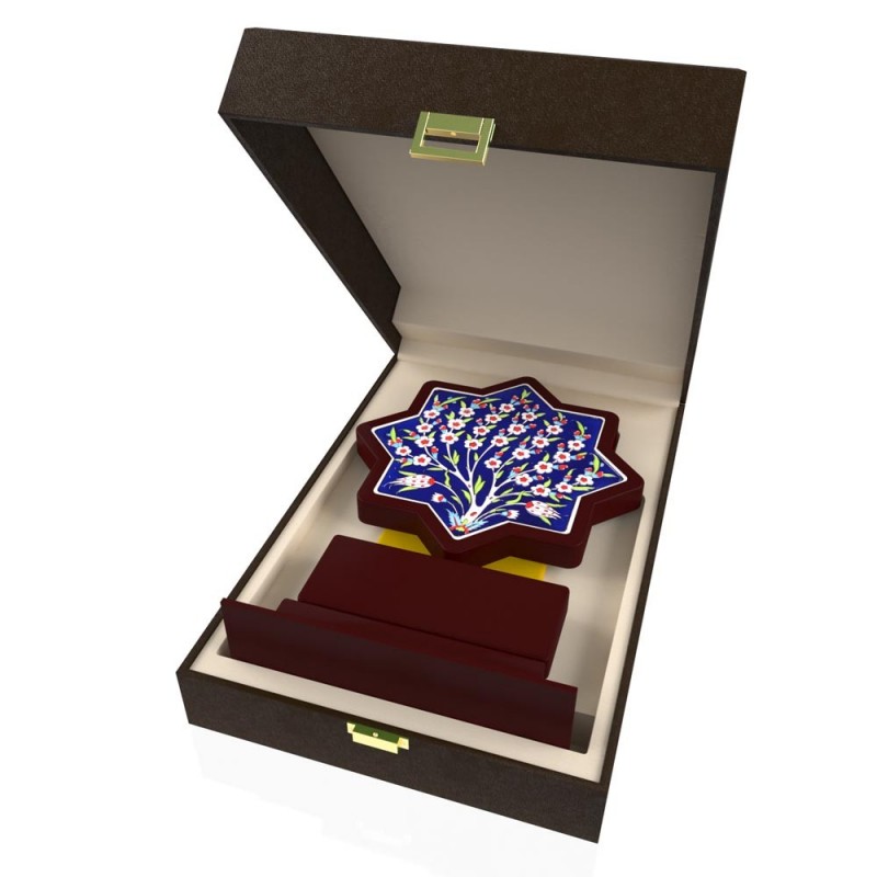 CP 123 Wooden Award With Ceramic Glaze