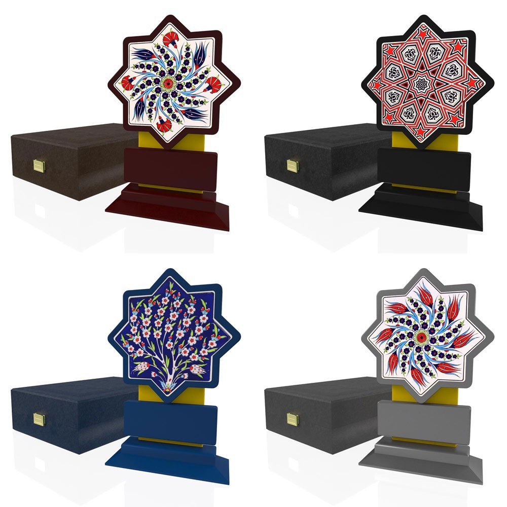 CP 123 Çinili Ahşap Plaket 2