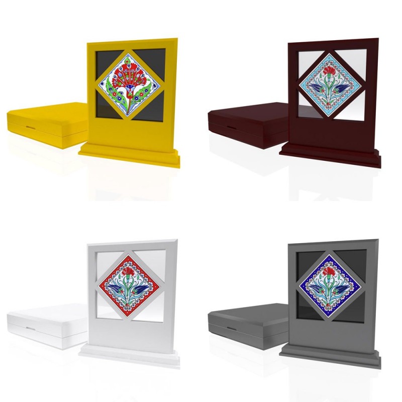 CP 118 Çinili Ahşap Plaket