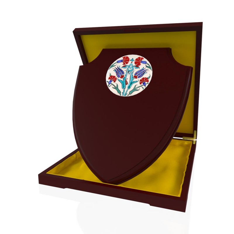 CP 143 Çinili Ahşap Plaket
